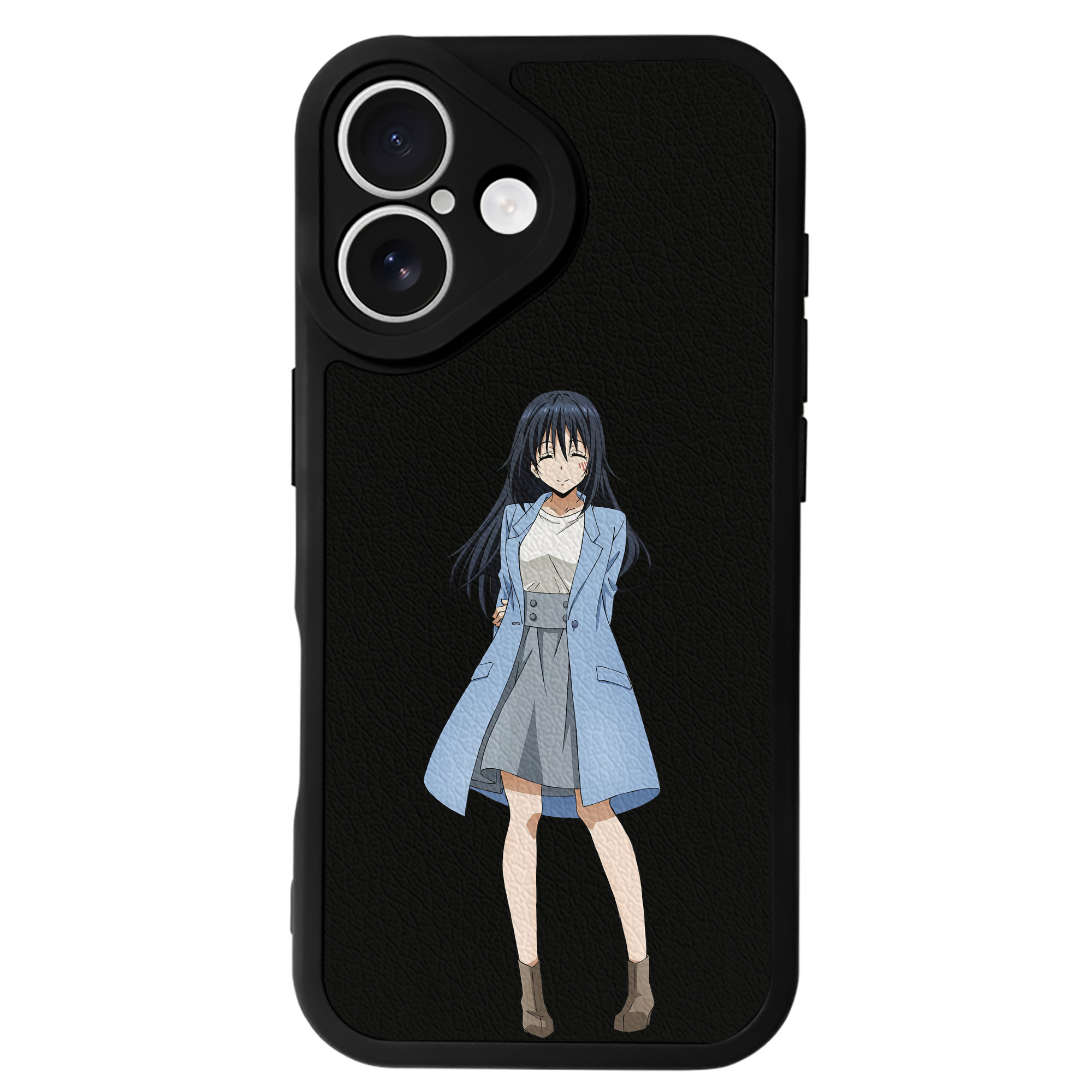 （画像用） 転スラ Regarding Reincarnated to Slime 【iPhone 16シリーズ対応】シリコンスマホケース（レザー調） 材質：シリコン